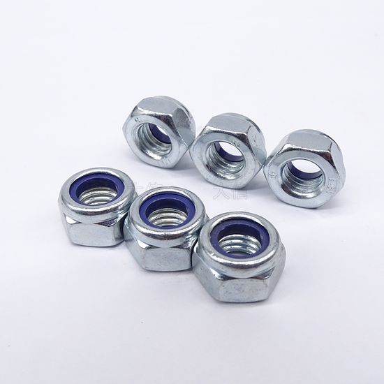 4.8 Grade High Strength Nylon Hexagonal Locking Galvanized Nut