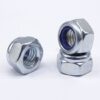 4.8 Grade High Strength Nylon Hexagonal Locking Galvanized Nut