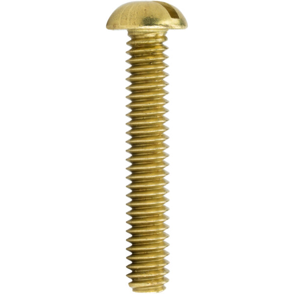 6-32 Brass Round Head Machine Screws Bolts Slotted Drive All Lengths Available