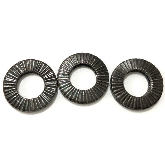 65mn Spring Steel Wedge Lock Washer Black Oxide Coating Anti-Vibration