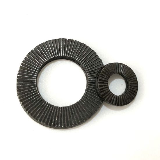 65mn Spring Steel Wedge Lock Washer Black Oxide Coating Anti-Vibration