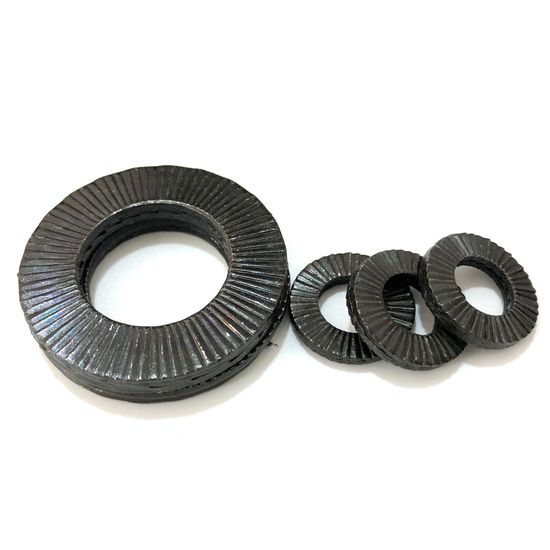 65mn Spring Steel Wedge Lock Washer Black Oxide Coating Anti-Vibration