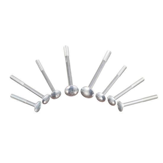 6mm 8mm 12mm M2 M4 M6 Machinery Blue-White Zinc Plated Steel/Stainless Flat Head DIN603 Carriage Bolt