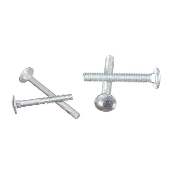 6mm 8mm 12mm M2 M4 M6 Machinery Blue-White Zinc Plated Steel/Stainless Flat Head DIN603 Carriage Bolt