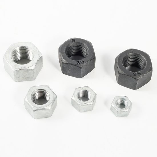 ASME/ANSI Blue Dyed Cadmium Plated Zinc-Aluminum Coated M3-M10 Aluminium Brass Stainless Steel A194 Grade 2h Heavy Hex Nut