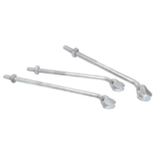 Anchor Rod with Thimble Eye for Line Tensioning Applications