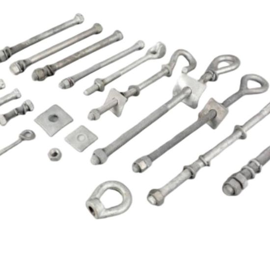 Anchor Rod with Thimble Eye for Line Tensioning Applications