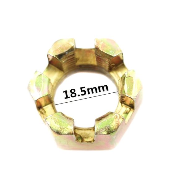 Black Oxide Hex Slotted Castle Nut Hexagonal Locking Castellated Nuts