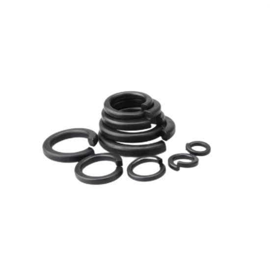 Carbon Steel Black Oxide Finished DIN127 Round Spacers Plain Gasket Spring Lock Washers