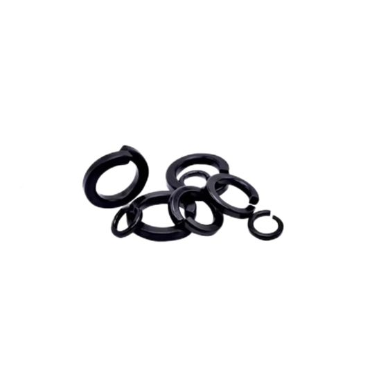 Carbon Steel Black Oxide Finished DIN127 Round Spacers Plain Gasket Spring Lock Washers