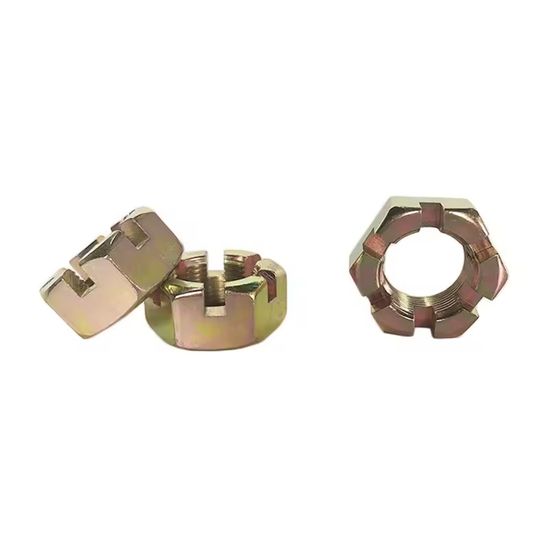 temp_Carbon-Steel-High-Quality-Customized-Yellow-Galvanized-Hexagonal-Slotted-Nuts_02-1.jpg Carbon Steel High-Quality Customized Yellow Galvanized Hexagonal Slotted Nuts