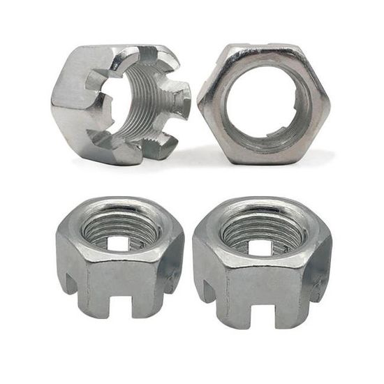 Carbon Steel Zinc Plated/Black Oxide DIN935 Hexagonal Slotted Nuts Hex Castle Nut