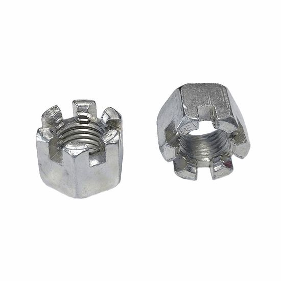 Carbon Steel Zinc Plated/Black Oxide DIN935 Hexagonal Slotted Nuts Hex Castle Nut