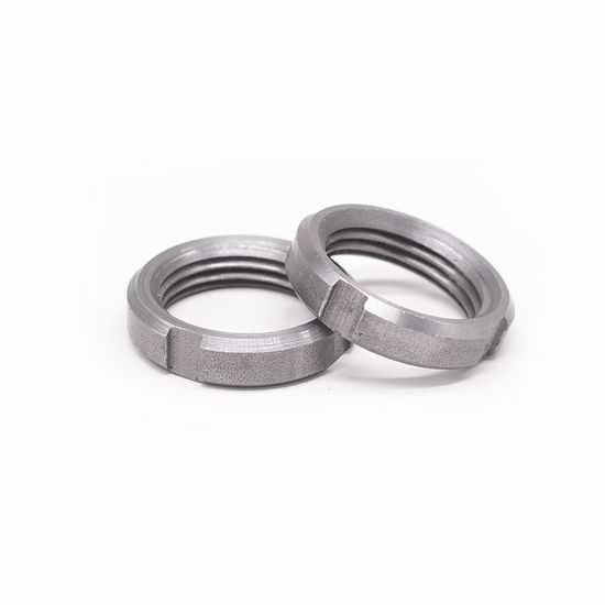 China Factory Custom Fastener M10 M33 DIN Round Nuts Slotted Aluminium Stainless Steel Retaining Castle Nut Anti-Back Four Slot Nut