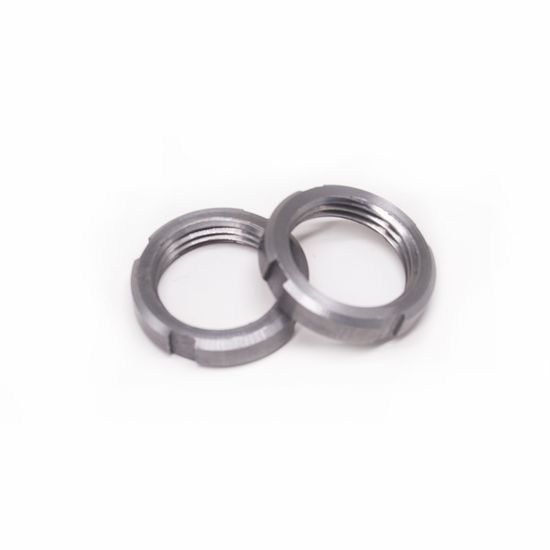 China Factory Custom Fastener M10 M33 DIN Round Nuts Slotted Aluminium Stainless Steel Retaining Castle Nut Anti-Back Four Slot Nut