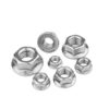 China Manufacturer Supply 304 316 Stainless Steel Self-Locking Flange Nuts: Metric, Serrated, M8/M10, High-Quality
