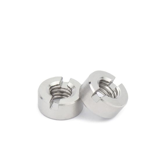 Customized Stainless Steel 304 DIN 546 Anti Theft Bearing Lock Nut Groove Slotted Round Coupling Nut