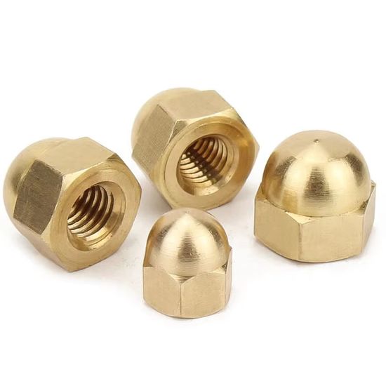 DIN 1587 High Quality Hot Selling Brass Hex Domed Cap Nuts