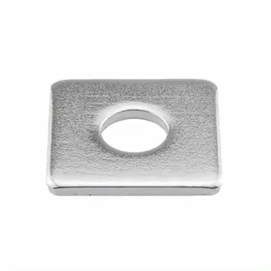 DIN436 Stainless Steel M10-M52 Square Flat Plate Washer with Round Hole