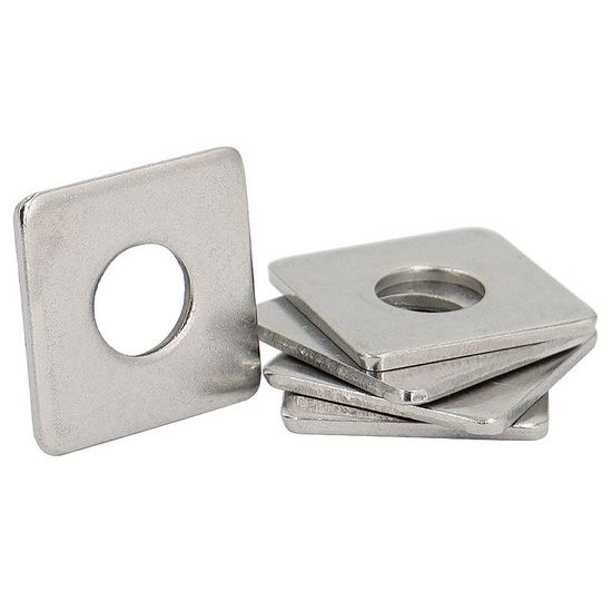 DIN436 Stainless Steel SS304 / Ss 316 Flat Square Washer