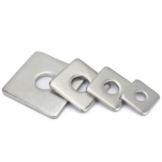 DIN436 Stainless Steel SS304 / Ss 316 Flat Square Washer