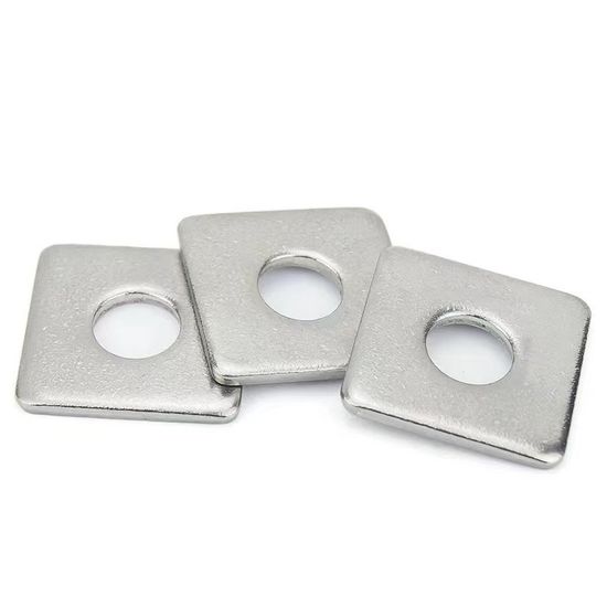 DIN436 Stainless Steel SS304 / Ss 316 Flat Square Washer