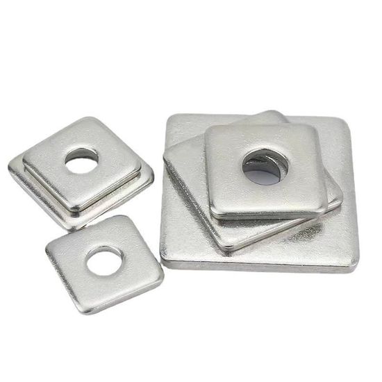 DIN436 Stainless Steel SS304 / Ss 316 Flat Square Washer