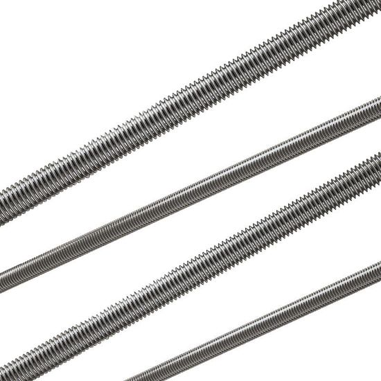DIN975 ISO Grade 4.8 5.8 8.8 Galvanized Zinc Plated Carbon Steel Threaded Rod, ASTM A193 B7 B8 B8m Stainless Steel High Tension Threaded Bar