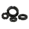 Factory OEM Black Oxide Slotted Round Nut Customized Automotive Wheel Lock Nut M10-M60 DIN 582