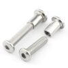 Flat Head Socket Hex Drive Bolt and Barrel Nut for Furniture Connector Caps Stainless Steel 304