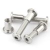 Flat Head Socket Hex Drive Bolt and Barrel Nut for Furniture Connector Caps Stainless Steel 304