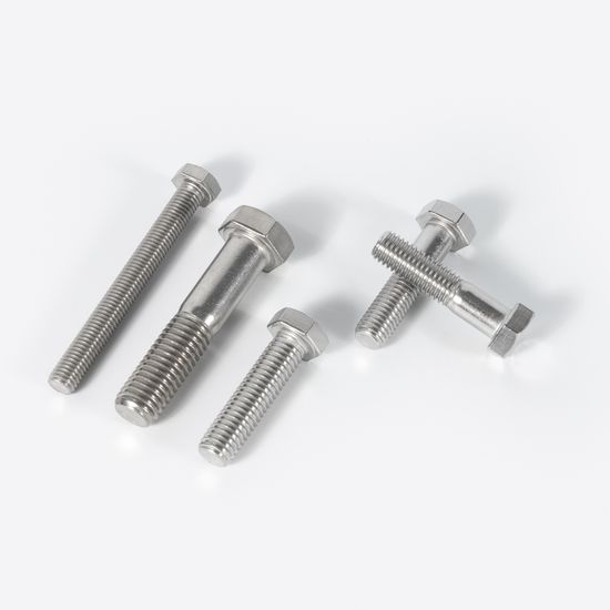 DIN/ASTM/ANSI/ISO/Uni/as/GB SS304 SS316 Diameter M4-M36 25mm-300mm DIN931 DIN933 Customized Hex Head Stainless Steel Hex Bolt