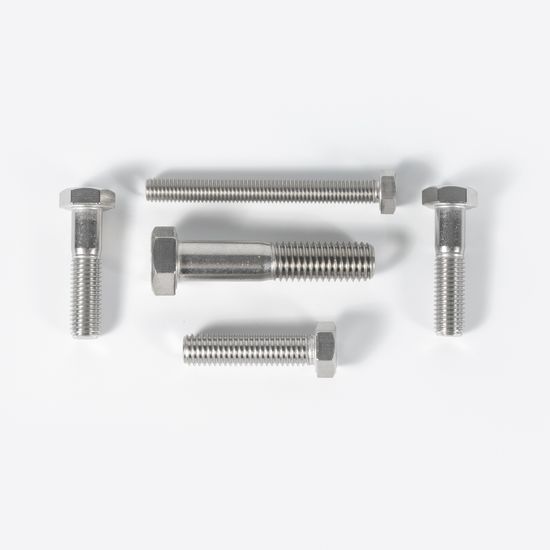 DIN/ASTM/ANSI/ISO/Uni/as/GB SS304 SS316 Diameter M4-M36 25mm-300mm DIN931 DIN933 Customized Hex Head Stainless Steel Hex Bolt