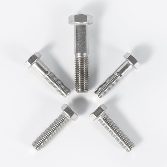 DIN/ASTM/ANSI/ISO/Uni/as/GB SS304 SS316 Diameter M4-M36 25mm-300mm DIN931 DIN933 Customized Hex Head Stainless Steel Hex Bolt