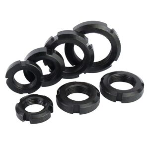 GB812 Round Nut M10 Slotted Round Nuts DIN 981 Km Locknuts Round Slotted Shaft Nuts