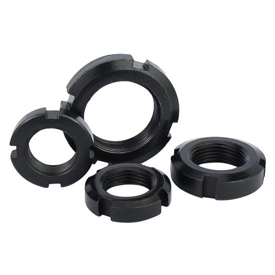 GB812 Round Nut M10 Slotted Round Nuts DIN 981 Km Locknuts Round Slotted Shaft Nuts