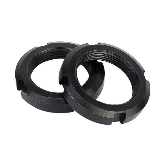 GB812 Round Nut M10 Slotted Round Nuts DIN 981 Km Locknuts Round Slotted Shaft Nuts