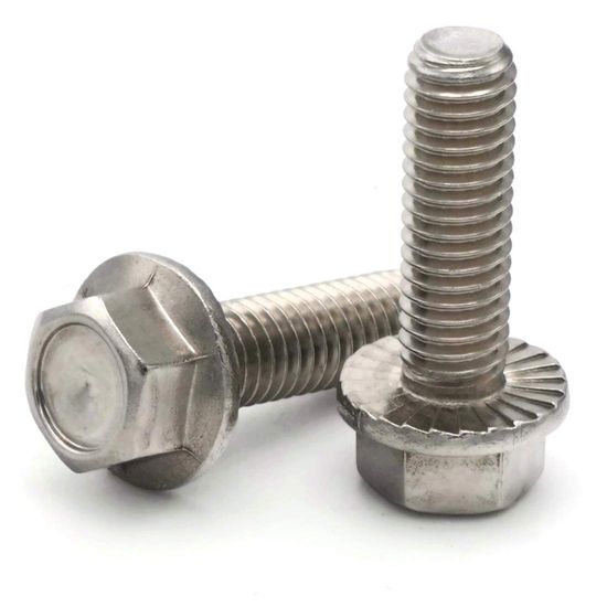 Grade 4.8 Customized Hex Flange Washer Head Bolt DIN6921 Stainless Steel Carbon Steel 10.9 Flange Bolts with Serrated