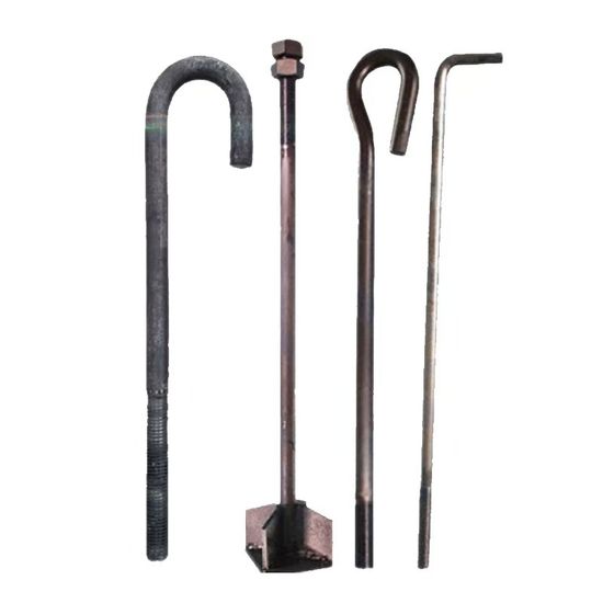 Hardware Fasteners Stainless Steel J Type L Type Grade Anchor Bolts Foundation Bolt