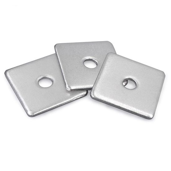 High Cost Performance Q235 Carbon Steel Zinc Plated Flat Square Washers
