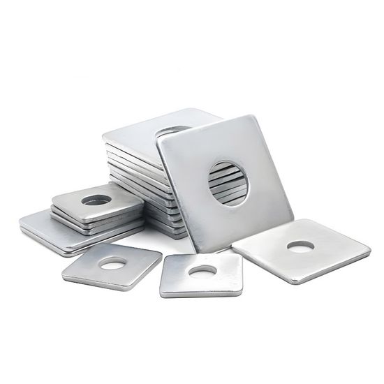 High Cost Performance Q235 Carbon Steel Zinc Plated Flat Square Washers