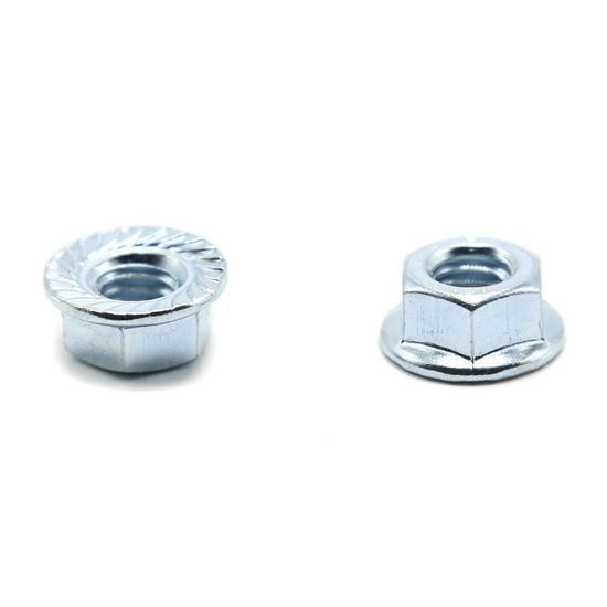 High Load-Bearing Capacity Okl-002 Hex Locking Zinc-Plated Flange Nut for Mining Machinery