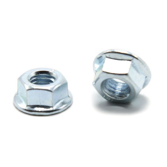 High Load-Bearing Capacity Okl-002 Hex Locking Zinc-Plated Flange Nut for Mining Machinery