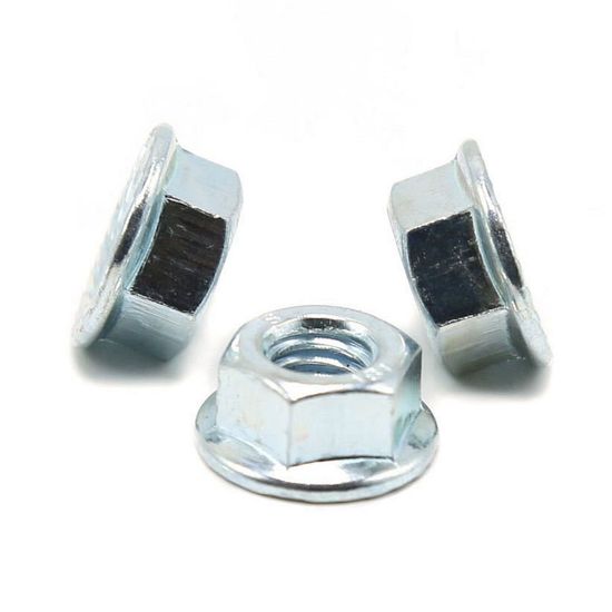 High Load-Bearing Capacity Okl-002 Hex Locking Zinc-Plated Flange Nut for Mining Machinery