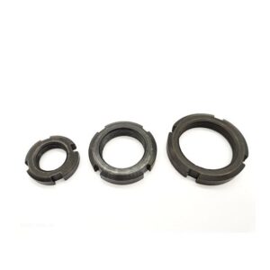 High Quality Black Oxide Slotted Round Nuts Black Steel DIN981 Slotted Round Nuts
