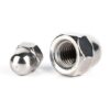 High Quality M5 M6 M8 M10 Stainless Steel Hexagon Domed Cap Nuts DIN1587