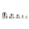 High Quality M5 M6 M8 M10 Stainless Steel Hexagon Domed Cap Nuts DIN1587
