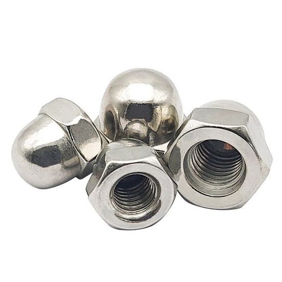 High-Quality Stainless Steel Nickel-Plated Salt Spray Cap Type Nuts