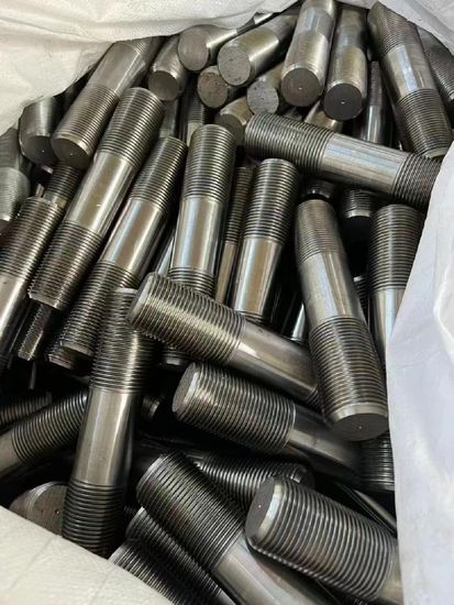 High Strength Stainless Steel 316L Tube DIN Aluminum Alloy Threaded Double-Ended Thread Stud Screw Bolt with Two Hexagonal Nuts