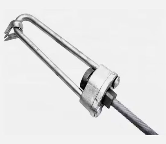 Hot-DIP Galvanized Stay Rod with Turnbuckle and Thimble for Electric Power Fitting Anchor Rod Pole Line Hardware
